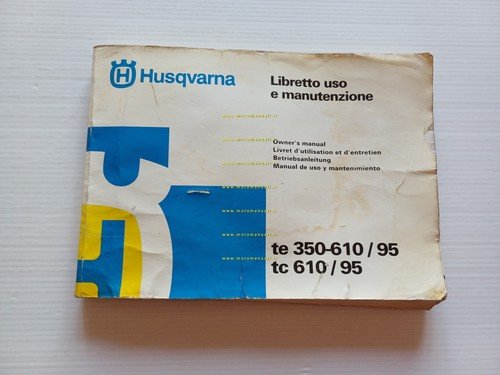 Husqvarna TE 350 610 - TC 610 1995 manuale uso …
