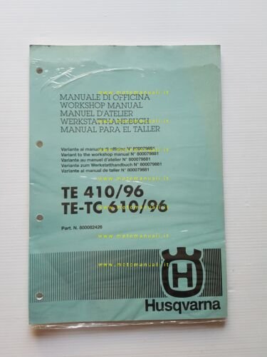 Husqvarna TE 410 1996 - TE-TC 610 1996 AGGIORNAMENTO Manuale …