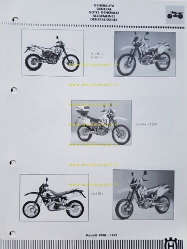 Husqvarna TE 410 E -TE 610 E-E\LT- SM 610 S …
