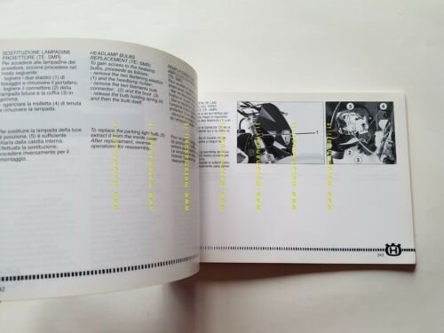 HUSQVARNA TE-TC 250\450 - SM 450 R 2003 manuale uso …