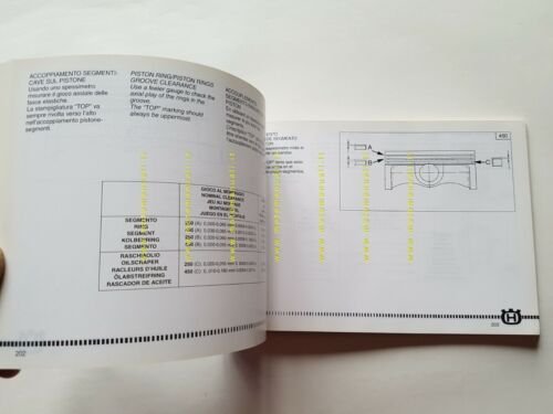 HUSQVARNA TE-TC 250\450 - SM 450 R 2003 manuale uso …