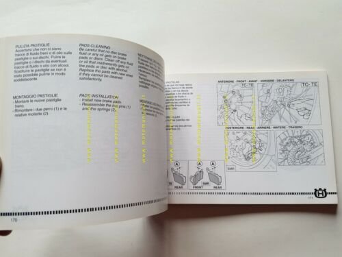 HUSQVARNA TE-TC 250\450 - SM 450 R 2003 manuale uso …