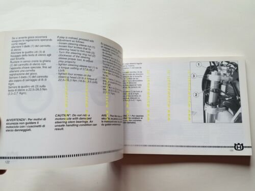 HUSQVARNA TE-TC 250\450 - SM 450 R 2003 manuale uso …