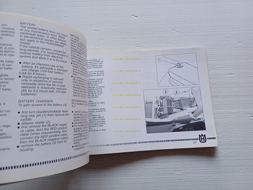 Husqvarna TE-TC 250-450-510 SMR 400-450-510 2006 manuale uso libretto originale