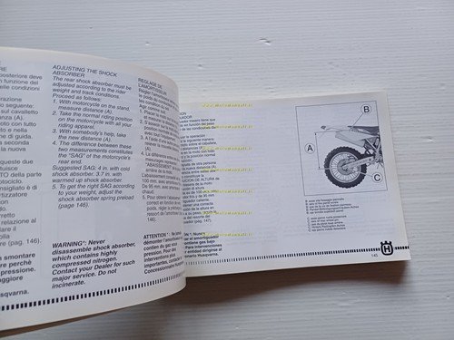 Husqvarna TE-TC 250-450-510 SMR 400-450-510 2006 manuale uso libretto originale