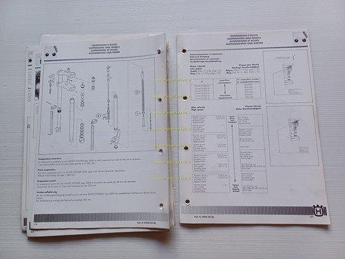 Husqvarna WR 240-250-260 1990 AGGIORNAMENTO Manuale Officina originale