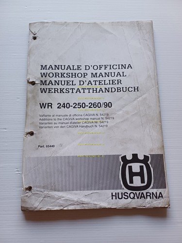 Husqvarna WR 240-250-260 1990 AGGIORNAMENTO Manuale Officina originale