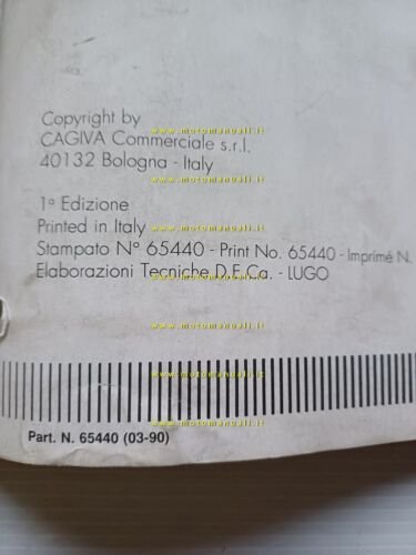 Husqvarna WR 240-250-260 1990 AGGIORNAMENTO Manuale Officina originale