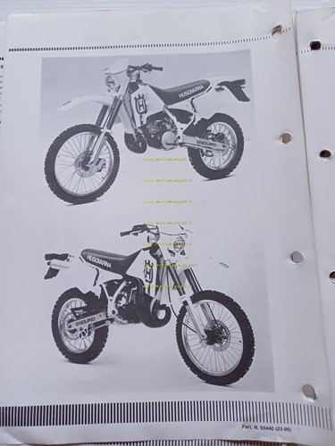 Husqvarna WR 240-250-260 1990 AGGIORNAMENTO Manuale Officina originale