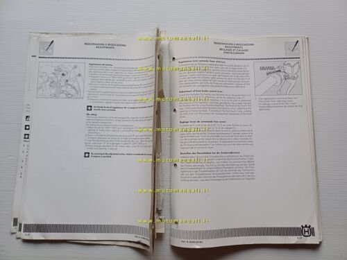 Husqvarna WR 240-250-260 1990 AGGIORNAMENTO Manuale Officina originale