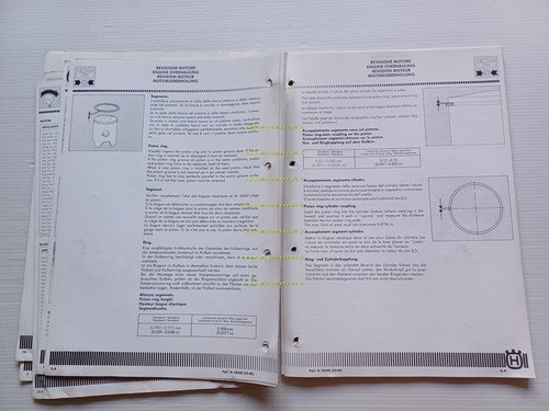 Husqvarna WR 240-250-260 1990 AGGIORNAMENTO Manuale Officina originale