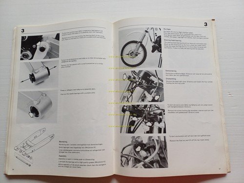 Husqvarna WR 250 Enduro 1987 manuale uso originale inglese svedese