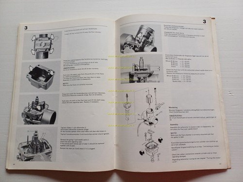 Husqvarna WR 250 Enduro 1987 manuale uso originale inglese svedese