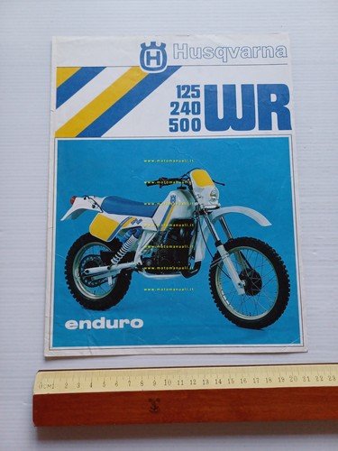 Husqvarna WR 500 WR 240 WR 125 Enduro 1984 depliant …