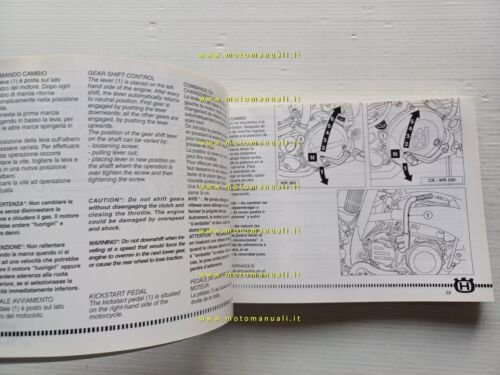 Husqvarna WR-CR 250 - WR 360 2001 manuale uso manutenzione …