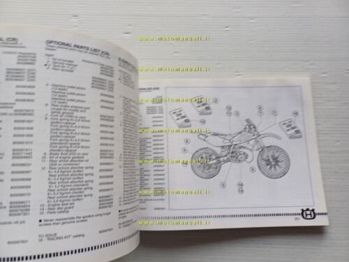 Husqvarna WR-CR 250 - WR 360 2001 manuale uso manutenzione …
