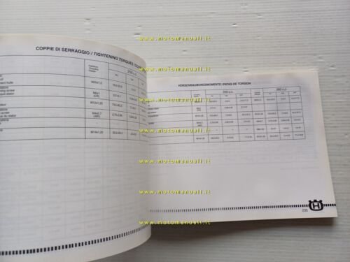 Husqvarna WR-CR 250 - WR 360 2001 manuale uso manutenzione …