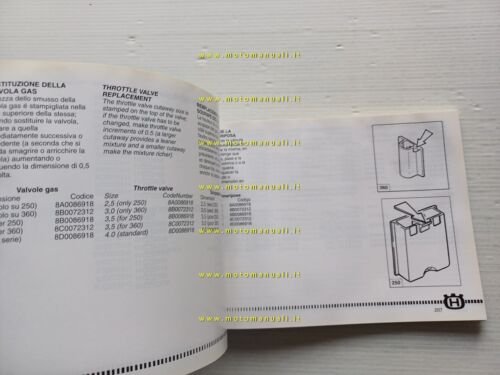 Husqvarna WR-CR 250 - WR 360 2001 manuale uso manutenzione …