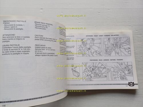 Husqvarna WR-CR 250 - WR 360 2001 manuale uso manutenzione …