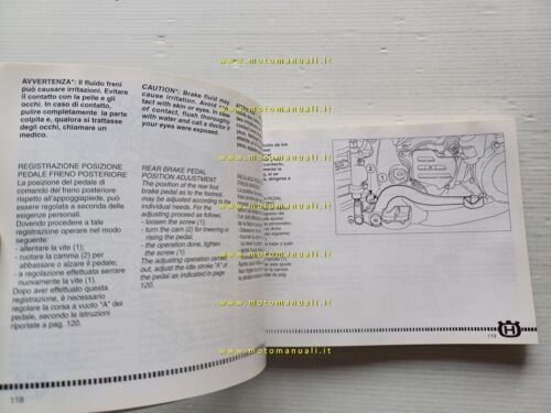 Husqvarna WR-CR 250 - WR 360 2001 manuale uso manutenzione …