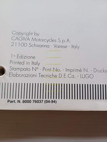 Husqvarna WRE 125 1994 Manuale Officina originale