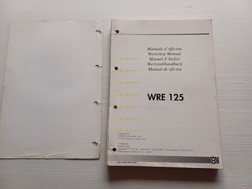Husqvarna WRE 125 1994 Manuale Officina originale