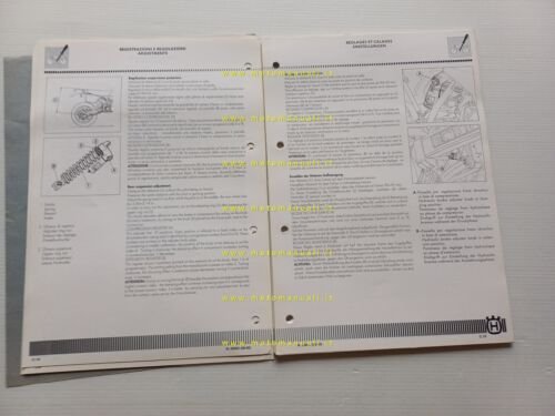 Husqvarna WRK 125 1989 AGGIORNAMENTO Manuale Officina originale