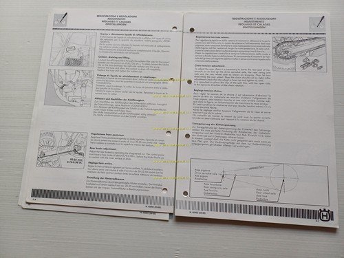Husqvarna WRK 125 1989 AGGIORNAMENTO Manuale Officina originale
