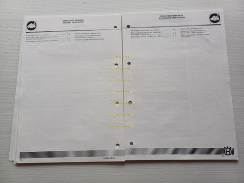 Husqvarna WRK 125 1989 AGGIORNAMENTO Manuale Officina originale