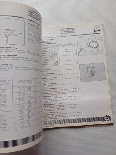 Husqvarna WRK 240-250-260 1989 AGGIORNAMENTO Manuale Officina originale