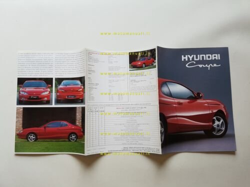 Hyundai Coupè 1996 depliant originale italiano