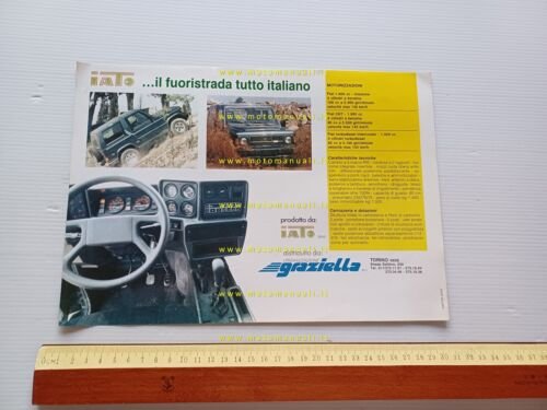 IATO fuoristrada 1.6 - 2.0 benzina-diesel 1990 depliant Italiano originale