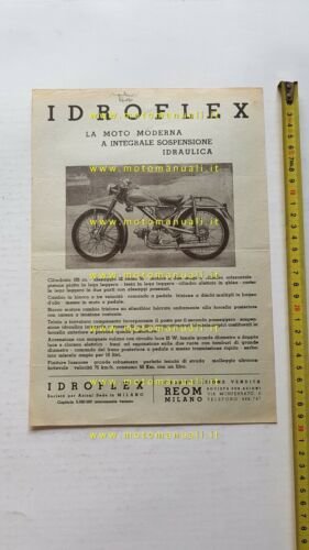 Idroflex 105 (Ducati) depliant originale moto italiano brochure