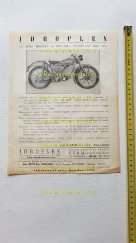 Idroflex 105 (Ducati) depliant originale moto italiano brochure