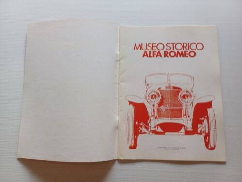 IL MUSEO ALFA ROMEO -estratto da enciclopedia Milleruote 1971-depliant originale