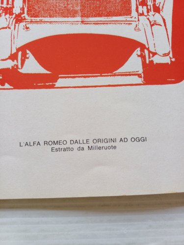 IL MUSEO ALFA ROMEO -estratto da enciclopedia Milleruote 1971-depliant originale