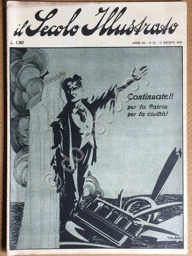 Il Secolo Illustrato - Anno V N.16 1919 - Tullo … | Immagine principale