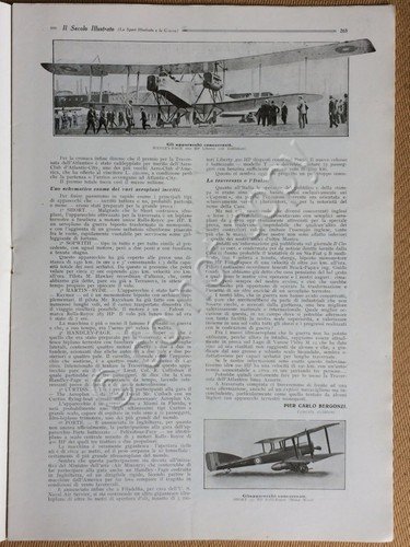 Il Secolo Illustrato - Anno V N.8 1919 - Traversata … | Immagine Gallery 2