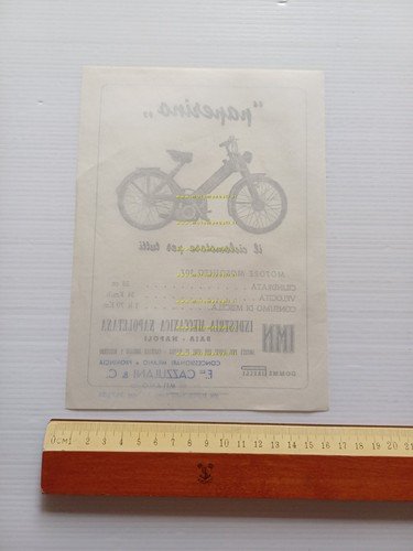 IMN Paperino 38 Mosquito depliant italiano anni 50 originale