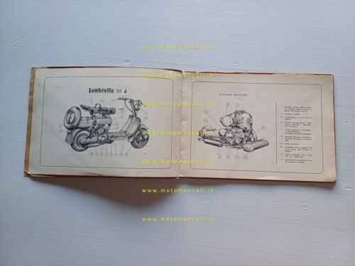 Innnocenti Lambretta 150 D catalogo ricambi originale parts catalogue