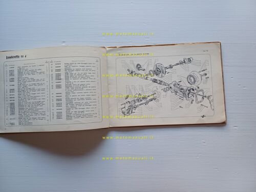 Innnocenti Lambretta 150 D catalogo ricambi originale parts catalogue