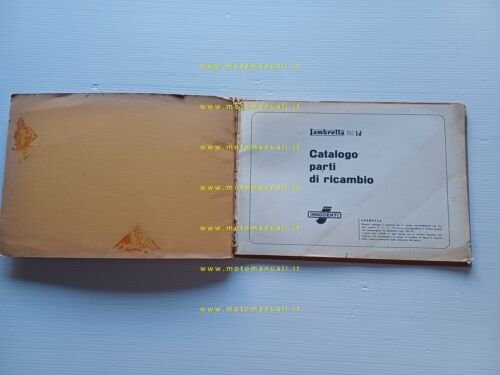 Innnocenti Lambretta 150 LD 1956 catalogo ricambi originale parts catalogue