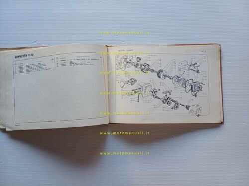 Innnocenti Lambretta 150 LD 1956 catalogo ricambi originale parts catalogue