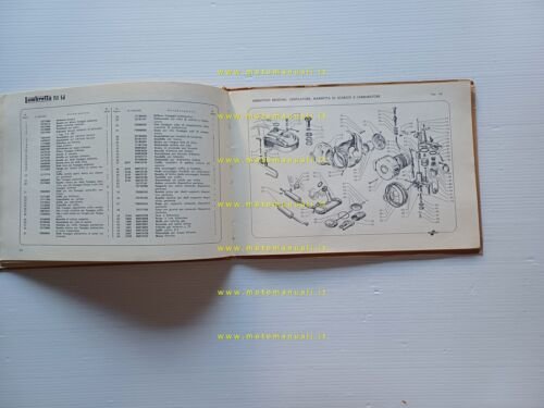 Innnocenti Lambretta 150 LD 1956 catalogo ricambi originale parts catalogue