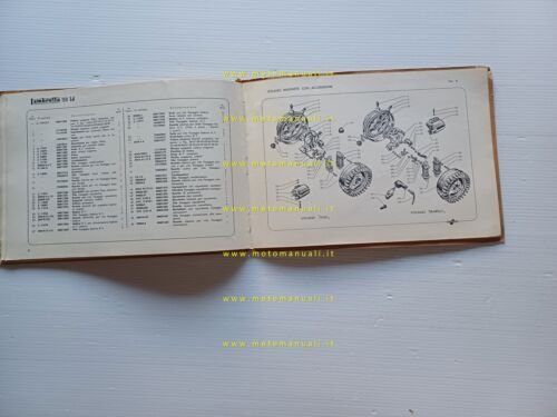 Innnocenti Lambretta 150 LD 1956 catalogo ricambi originale parts catalogue