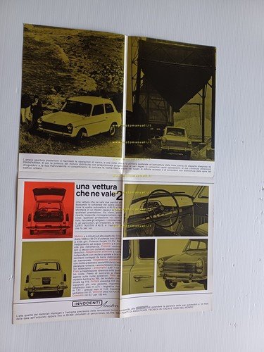 Innocenti A40 S Berlina - Combinata 1963 depliant originale italiano