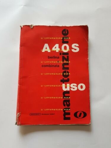 Innocenti Austin A 40 S 1964 manuale uso originale owner's …
