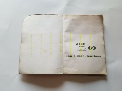 Innocenti Austin A 40 S 1964 manuale uso originale owner's …