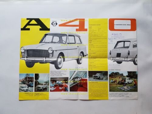 Innocenti Austin A40 1960 depliant italiano originale