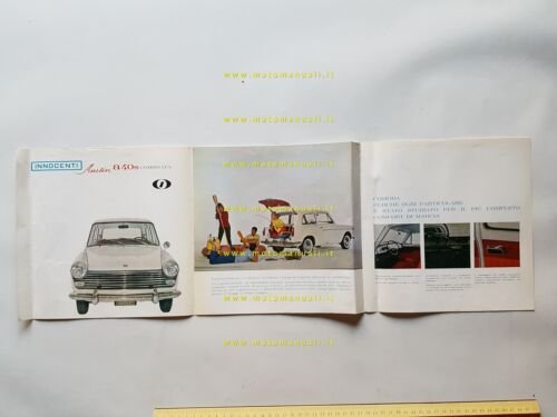 Innocenti Austin A40 S Combinata 1962 depliant italiano originale